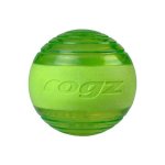 Rogz Squeekz Fetch Ball - Lime Green