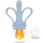 2 In 1 Baby Banana Teether & Baby Safety Feeder - Blue