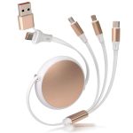 120W Fast Multi Charging Cable 6 In 1 Retractable Charger Cable USB C Micro USB & L Port Adjustable 10.2-44.1 In 5A High Speed