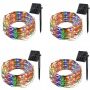 4 X Solar Fairy Lights LED Outdoor String Light Christmas Light -10M - Multi Colour