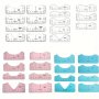 8pcs Multi-Color T-Shirt Stitching Ruler Set - Precision V-Neck & Round Neck Design Tools For DIY Crafts Heat Press Compatible - Easy-to-Use Placement Assistant