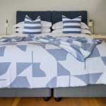 Amanda Cotton - Shapes Overcast Sky white - 200 X 230 Cm Double