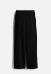Straight Jersey Trousers - Black