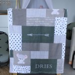 Fleece Blanket Monochrome Green Koala