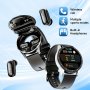 New Smart Watch Built-in Earphones Sports Waterproof Calling Suitable For Android And For Iphone Smart Earphones Watch 2-IN-1 Men And Women