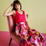 Linen Cami - Magenta - 44 Xxxxlarge