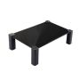 Black Tempered Glass Monitor Riser Computer Desktop Stand