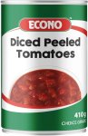 Diced Peeled Tomatoes Vegetables