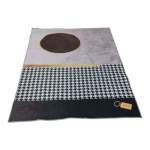 Smte 200CM By 150CM Modern 3D Geometric Design Area Rug FR4 With Smte Keyring With Keychain