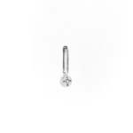 Moonstone Dot Pendant Charm In Silver