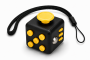 Yellow Fidget Cube With Detachable Wrist Lanyard - Focus & Stress Relief