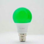 Flash LED Colour Lamp 6W A60 B22 Green XLED-A606 Bcg