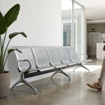 Heavy-duty Stainless Steel Public Seating Bench