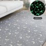 Glow In The Dark Rug 100X160CM Moon & Stars