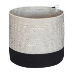 Mia Melange - XL Planter - Liquorice White & Black - 28CM