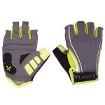 Lizzy Tanner – Ladies Short Finger Gloves – Grey & Lime