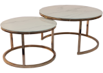 Anidando Coffee Table 2 In 1 - White Marble