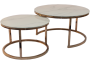 Anidando Coffee Table 2 In 1 - White Marble