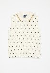 Polo Girls Ellie Polka Dot Sl Golfer - Off White