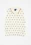 Polo Girls Ellie Polka Dot Sl Golfer - Off White
