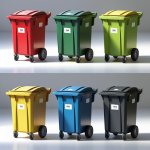 Violet 240 Liter Wheelie Bin