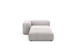 Sofa Daybed L Cord Velours Platinum