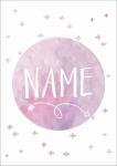 Customised Name - Acrylic Wall Print - 600MM X 600MM