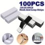 Heavy Duty Self-adhesive Hook And Loop Tape Strips - 10/30/50/100PCS Double-sided Interlocking No-drill Mounting For Home & Office