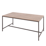 Jude Steel & Wood Table - 1500MML X 900MMW X 750MMH Ash