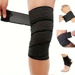 High-elasticity Compression Bandage Wrap - Breathable Nylon Kinesiology Tape For Ankle Wrist Knee Calf & Thigh Support - Comfort