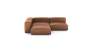 Three Module Corner Sofa - Leather - Brown - 220CM X 220CM