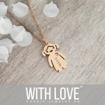 Maya Personalized Necklace Rose Gold Stainless Steel 45-50CM Chain Ready In 3 Days