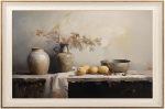 Astrdecor Framed Kitchen Wall Art Prints Rustic Kitchen Farmhouse Wall Decor Living Room Vintage Jars Still Life Oil Painting Di