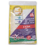 Colour Kraft A4 Book Cover Combo 5 Pack