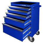 Olympia Tools 5-DRAWER Tool Chest 27-INCH Rolling Metal Tool Storage Cabinet With Casters Locking System Drawer Liner 600 Lbs Lo