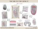 Cot Duvet Bedding Bear Pink Starry Tatty Teddy Sleeping Set
