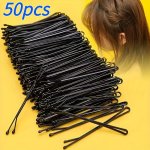 50PCS Durable Classic Black Straight Hair Clips Suitable For Party Holiday Hair Styling Perfect Gifts For Girls
