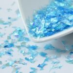 Resin Inclusion Colored Flakes Deep Sky Blue