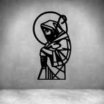Jesus The Shepherd - Rust Coat L 1000 X H 560MM