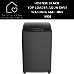 Hisense Black Top Loader Aqua Save Washing Machine - 16KG