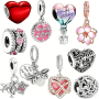 Charm Bead Set For Diy Bracelets And Necklaces - Assorted Designs 10 Pieces