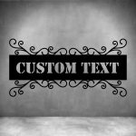 FRAM E 1 With Custom Text - 600MM Matt Silver