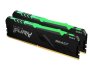 Kingston Fury Beast Rgb 64GB 2X32GB DDR4-2666MHZ CL16 1.2V Black Desktop Memory