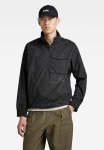 G-star Raw Half Zip Overshirt - Dk Black