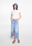 Skirt Midi - Open Blue