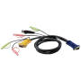 Aten USB Kvm Cable With Sphd And Audio 2L-5303U