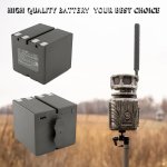Replacement Battery For Stealth Cam Revolver Stealth Cam Revolver 36MP 360 Stealth Cam Revolver Pro Stealth Cam Revolver Pro 2.0