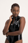 Elle Vinyl Bodysuit - M