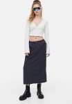 Cotton Parachute Skirt - Black