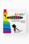 Khoki Jumbo Wax Crayons 12 Colours Set